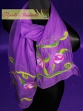 Chiffon-Seidenschal Lavendel 68