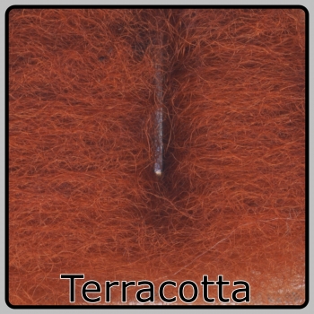 Neuseeländische  Merinowolle im Vlies in Terracotta
