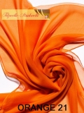Chiffon-Seidenschal Orange 21