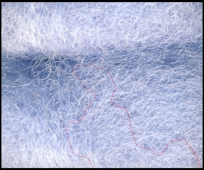 Australische Merinowolle im Vlies in Pastellblau