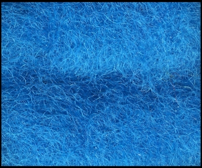 Australische Merinowolle im Vlies - Azurblau