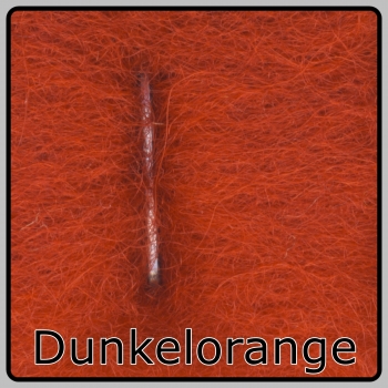 Neuseeländische  Merinowolle im Vlies in Dunkelorange