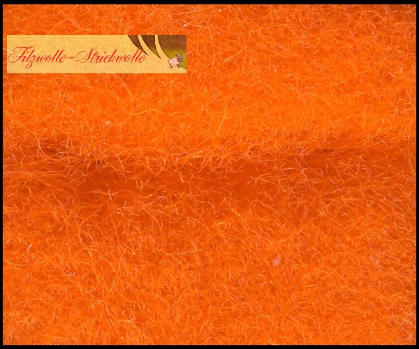 Australische Merinowolle im Vlies - Orange