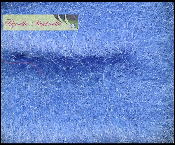 Australische Merinowolle im Vlies - Himmelblau