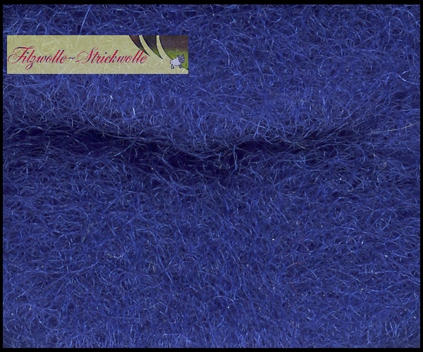 Australische Merinowolle im Vlies - Kobaltblau